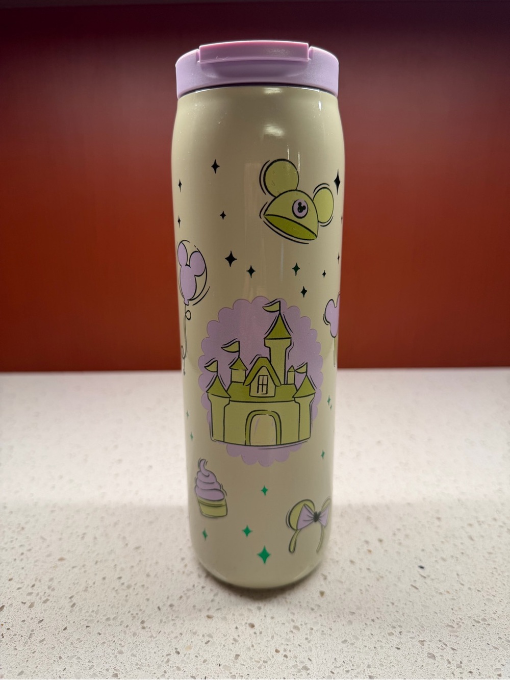 New 2026 Disney Parks Starbucks Summer Fun Mickey Castle Icons Steel Tumbler 16o